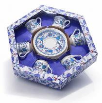 Турецький набір кераміка (З орнаментом синій)