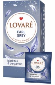 Чай Lovare в інд.конвертах "EARL GREY" 48г