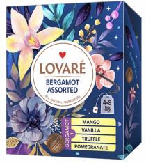 Чай Lovare в інд.конвертах ASSORTED BERGAMOT" 64г