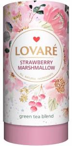 Чай Lovare в тубусі "STRAWBERRY MARSHMALLOW" 80г