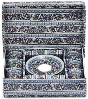 Турецький набір кераміка (З орнаментом синій) фото #1