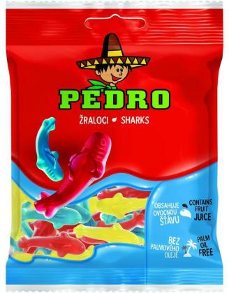 Жевательные конфеты Акулы PEDRO 80г