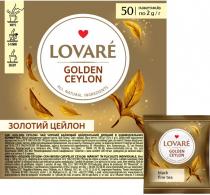 Чай Lovare в інд.конвертах "Golden Ceylon" 100г